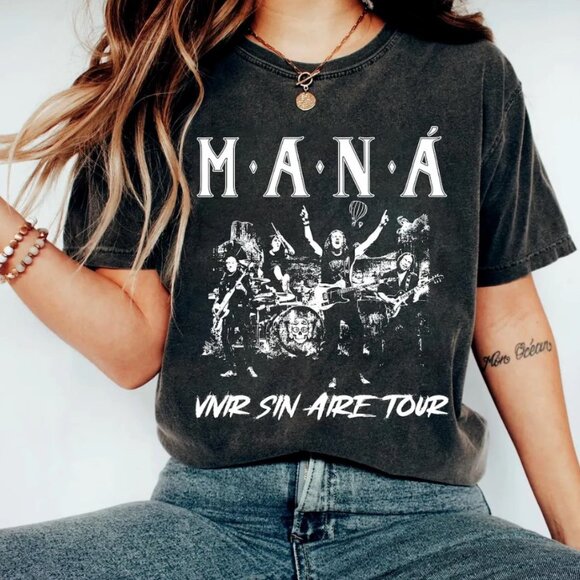 Mana Vivir sin aire Tour T-Shirt, Mana Mexico Lindo Y Querido Shirt - Picture 1 of 1